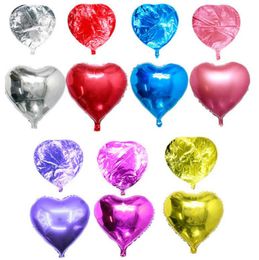 Heart Love Balloons Air Aluminum Foil Balloon Birthday Party Helium Balloons Wedding Festival Decorations Valentines Day Supplies DW6354