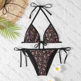 Brown Bikini Summer Designer Womens Swimsuit Set Luxurys Swimsuit Sexy Clear Swimwears Ladies Bathing Suit Swim wear Beach Clothes Womens Biquini