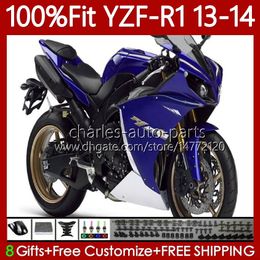 100% Fit OEM Bodywork For YAMAHA MOTO YZF-R1 YZF-1000 YZF R 1 1000CC 13-14 Body 94No.31 YZF R1 1000 CC YZFR1 13 14 YZF1000 2013 2014 Injection mold Fairing Kit Factory Blue