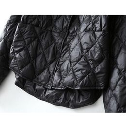 SEDUTMO Winter Ultra Light Duck Down Coat Womens Down Jackets Short Black Puffer Jacket Oversize Autumn Parkas LJ200825