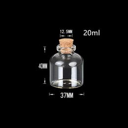 Lab Supplies 50pcs 4ml/20ml/22ml/30ml Transparent Glass Bottles Cork Empty Glass Bottle Jars Vials Container