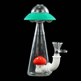 smoking bongs water pipe bong oil rig pipes smoke hookah 7'' UFO shaped with glass bowl