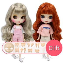 ICY Blyth doll nude joint body with hand set AB No makeup face as a gift 30cm 1/6 BJD dolls fashion toys girl gift LJ201031