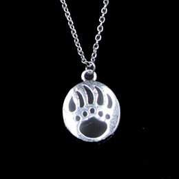Fashion 30*22mm Bear Paw Pendant Necklace Link Chain For Female Choker Necklace Creative Jewellery party Gift