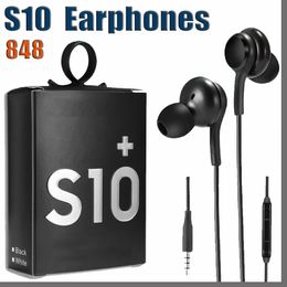 848D High Quality OEM Earbuds S10 Earphones Bass Headsets Stereo Sound Headphones With Volume Control for S8 S9 PK S6 S8 Earphone