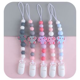 Pacifier Holders Baby plastic comfort silicone elephant anti drop chain new product