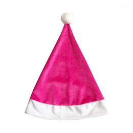 Christmas Decorations 1pc Pink Santa Claus Hat Singing Decoration For Kid Adult Xmas Cap Festival Decor Gift Bag1