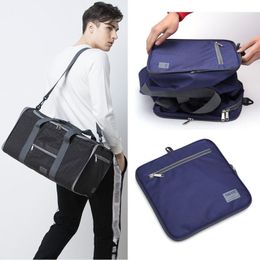 Duffel Bags Fashion Large Portable Folding Storage Travel Bag Women Tote Handbag Nylon Waterproof Weekend Shoulder Gym Female1