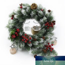 10pcs Snowflake pine needles artificial plants christmas decorative flower wreath diy gifts wedding bridal accessories clearance