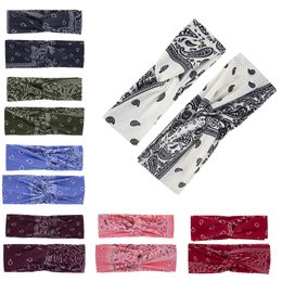 Parent-child rabbit ear hair band hot selling printed mother and child suit baby headband hair accessories