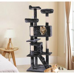 60" Cat Tree Tower Condo Furniture Scratching Post Pet Kitt qylKEu bdesports