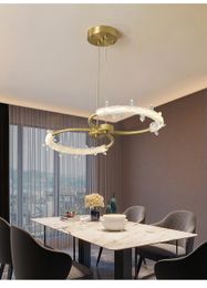 New modern led crystal chandelier for dining room creative design kitchen island cristal lamps home decor hanging light fixtures