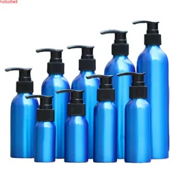 30ml 50ml 60ml 80ml 100ml 120ml Cosmetics Aluminium Lotion Bottle Blue Gorgeous Travel Empty Emulsion Container 20pcs/lothigh quatity