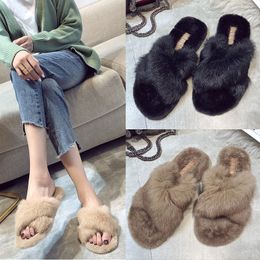 outside society women slippers maomao fashion 2020 summer fairy crossed flat cute wearing a word procrastinates sandals X1020