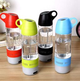 2-in-1 Water Bottle Bluetooth Speaker Water Bottle Black Running Sports Wireless Fitness cup 5 colors KKA8285