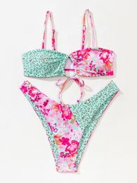 Random Floral & Leopard Bikini Swimsuit 89kg#