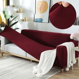 Elastische weiße Sofabezug Stretch Tight Wrap All-Inclusive-Sofabezüge für Wohnzimmer Couchbezug Stuhl Sofabezug Kissenbezug LJ201216