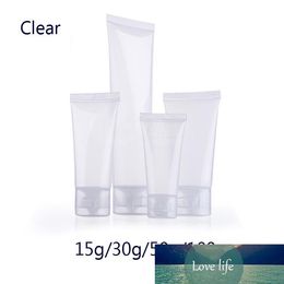 50pcs/lot 10g/15g/30g/50g Empty Clear/Frosted Tube Cosmetic Cream Lotion Containers Personal care Emulsion Cream Packaging