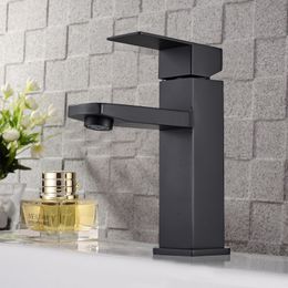 Basin Faucets Deck Mounted Bathroom Faucet Single handle Sink Mixer Hot And Cold Water Crane Tap Vanity Faucet Mixer