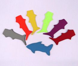 10pcs Ice Cream Sleeve For Environmental Shark Shape Pure Colour Popsicle Holder Neoprene Pop Holders Tools