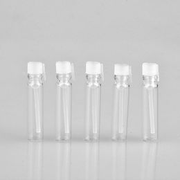 very hot 1ML 1CC Mini Travel Glass Perfume Bottle For Essential Oils Empty Contenitori Cosmetic Vuoti For Sample empty bottles