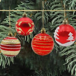 60mm Christmas Tree Decor Ball Gifts Party Hanging Ball Ornament decorations for Home Christmas Decoration 12 pcs/set LJ201128