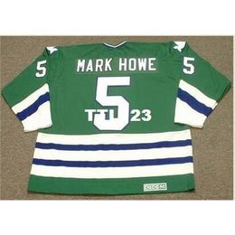 740 #5 MARK HOWE Hartford Whalers 1979 CCM Vintage Tk Hockey Jersey or custom any name or number retro Jersey