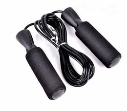 Wholesale Aerobic Exercise Boxing Skipping Jump Rope Adjustable Bearing Speed Fitness Black Unisex Women Men Jumprope HHE4167