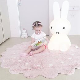 INS Nordic Round Cookies Dot Home Decor Mats Children's Play Mats Children's Room Soft Pack Shooting Props Toys for Children LJ201114