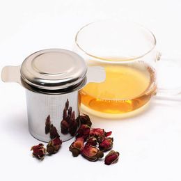 9*7.5cm Stainless Steel Tea Tools Strainer with 2 Handles and Coffee Philtres Reusable Mesh Infusers Basket