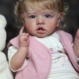 Popüler Yüz Reborn Saskia Bebek Kiti Çok Yumuşak Gerçek Dokunmatik Taze Renk Boyasız Bitmemiş Bebek Parçaları DIY LJ201031