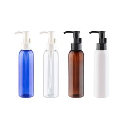 150ml Empty Plastic Pump Bottles For Essential Oil Massage Bayonet Bottle Cosmetics Round PET Container