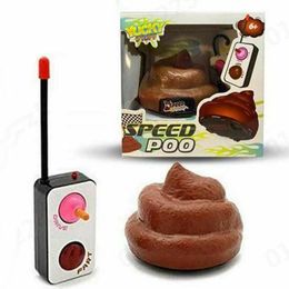 Remote Control Speed Poo Decompression Poop Toy Stool Funny Toy Remote Control Car Trick People Trick Toy Kids Joke Prank Toys 220315