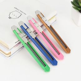 Solid Color Mini Portable Utility Knife Paper Cutter Cutting Paper Razor Blade School Home Office Stationery Supplies Art Craft 1000pcs LX36