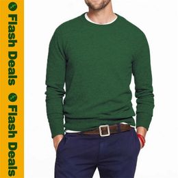 5XL Men Slim Sweater Pullovers Male Sweaters Solid Cotton knitted Sweater Jersey Boy Knitwear Spring Winter Navy Christmas Green 211221