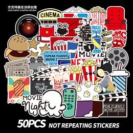 50 PCS Mixed Car Stickers Movie Night Party For Skateboard Laptop Helmet Stickers Pad Bicycle Bike Motorcycle PS4 Notebook Guitar Pvc Decal