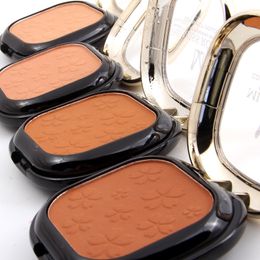 New Mineral Pressed Powder Contour Palette Makeup Compact Concealer Face Base Oil-control Dark Skin Foundation Texture Cosmetics