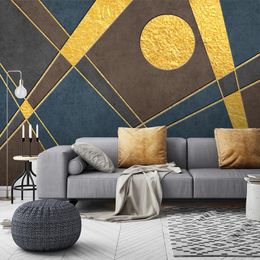 Custom 3D Photo Wallpaper Abstract Geometric Luxury Mural Creative Art Bedroom Living Room Sofa TV Background Wall Paper Murals