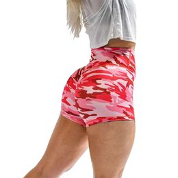 Women Push Up Tie Dye Print Yoga Shorts Women Basic Slip Bike Shorts Compression Workout Leggings Yoga