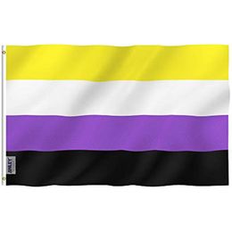 Non binary Flags Pan Sexual Flag 3x5 FT Banner 90x150cm Festival Party Gift 100D Polyester Printed Hot selling!