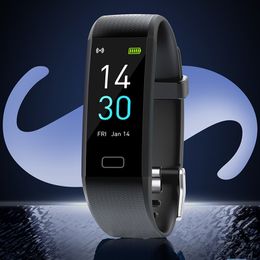 Fashion Men S5 Smartband Watch Women Bluetooth Clock Heart Rate Blood Pressure Monitoring Tracker Fitness Wristband Smart Bracelet