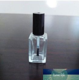 1pcs 15ml Transparent Glass Nail Polish Bottle Empty With A Lid Brush Empty Cosmetic Containers Nail Glass Bottles with Brush