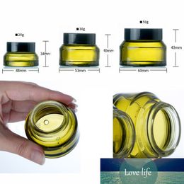 5PCS X 15g 30g 50g Green Glass Containers Bottles Jars Pots for Cosmetic Face Cream with Gaskets