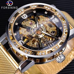 Hot Cross-Border Manual Hollow Mechanical Watch Mens Steel Belt Watch One Piece Dropshipping Wristwatches