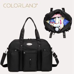 Colorland Baby Fashion Mummy Maternity Diaper Nappy Bag Organizer For Dad Messenger Changing Bags Mother Handbag bolso maternal LJ201013