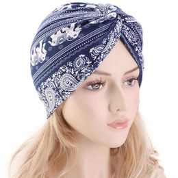 New Style Women Muslim Stretch Sun Hat Chemo Cap Hair Loss Head Scarf Wrap Hijib Comfortable Poncho Cap Soft Hats