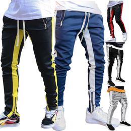 Men's Casual Gym Jogger Pants Slim Fit Workout Running Sweatpants with Pocket Men Fitness Tracksuit Bottoms Skinny Trousers M332p