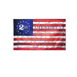 2nd Amendment Guns American Flag 3x5FT Banner 90x150cm Festival Party Gift 100D Polyester Printed Hot selling!