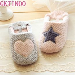Women Home Slippers Warm Winter Cute Indoor House Shoes Bedroom Room For Guests Adults Girls Ladies Pink Soft Bottom Flats Y200107