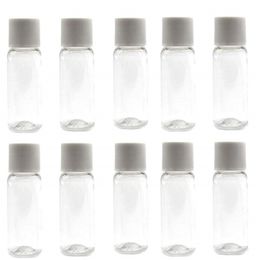 Empty Refillable PET Transparent Plastic Jar Bottles Travel Cosmetic Container with Screw Lid 5ml 10ml 20ml 30ml 50ml 60ml 80ml 100ml 120ml